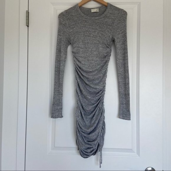 Wilfred Free Aritzia Savita grey long sleeve dress XS - Picture 5 of 10